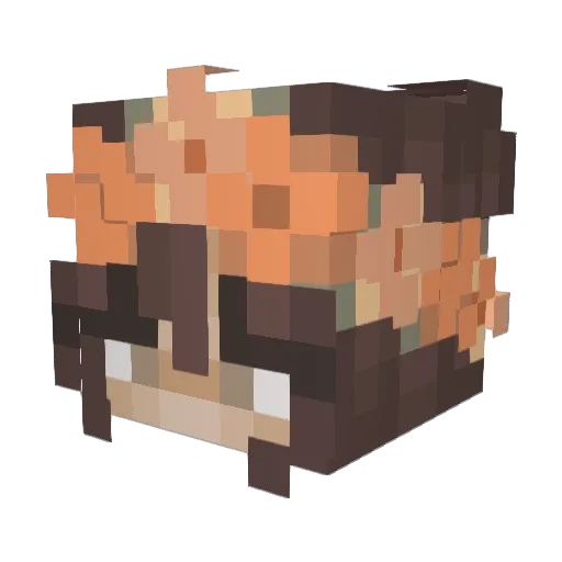 astanaiscool Minecraft avatar head, 3D render