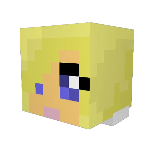 astara199 Minecraft avatar head, 3D render