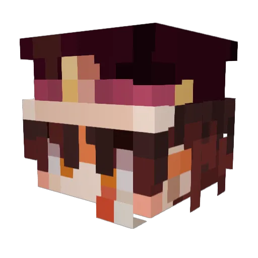 astarvingpeasant Minecraft avatar head, 3D render