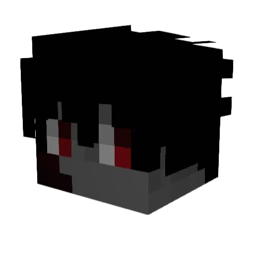 astarxxt Minecraft avatar head, 3D render