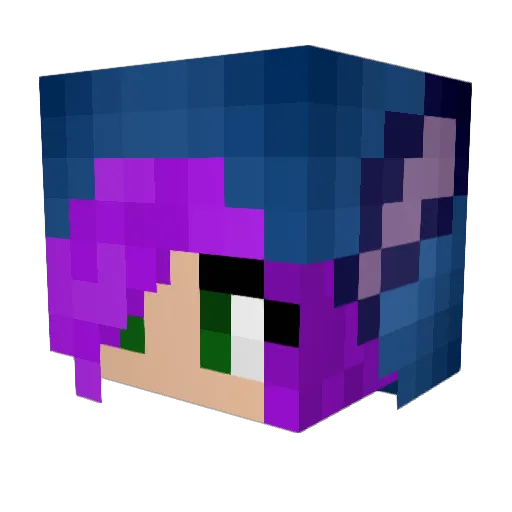astbud Minecraft avatar head, 3D render