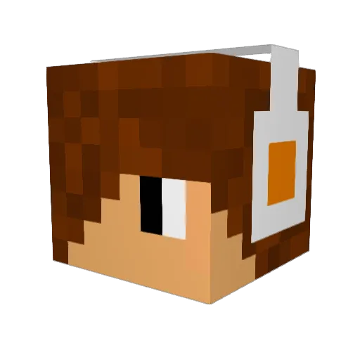astcraft Minecraft avatar head, 3D render