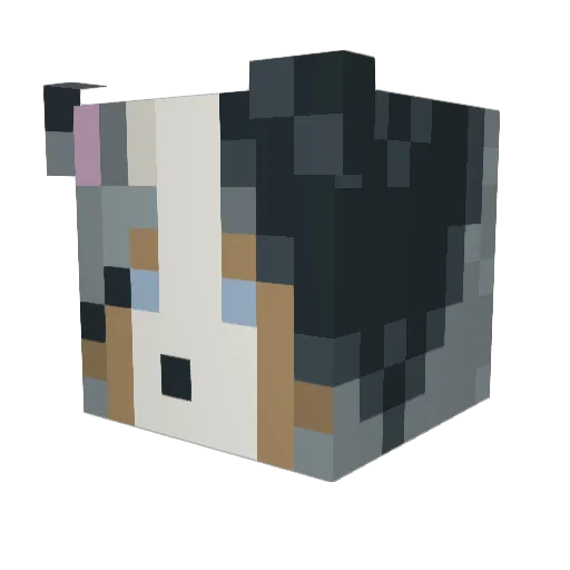 astearia Minecraft avatar head, 3D render