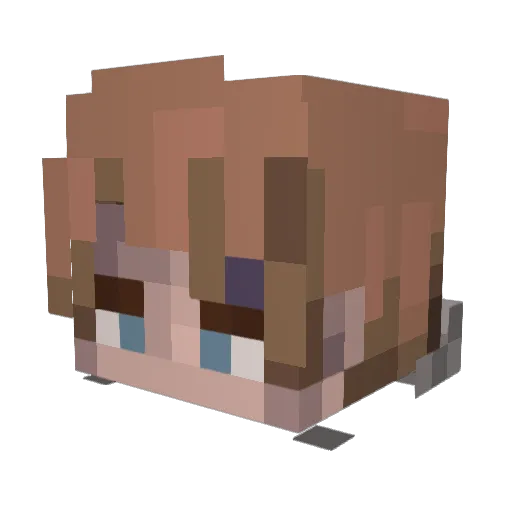 astelis_ Minecraft avatar head, 3D render