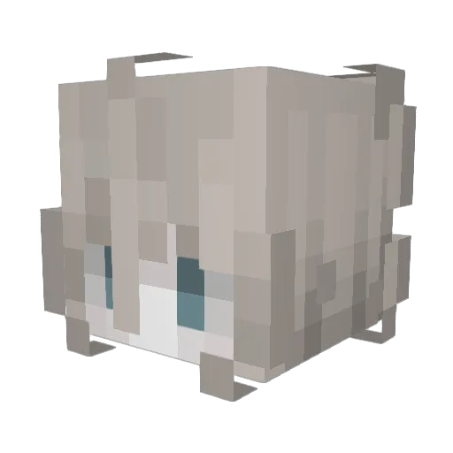 astelx_x Minecraft avatar head, 3D render