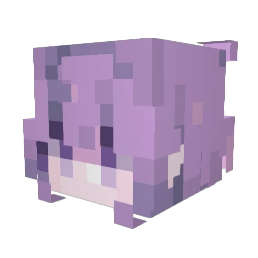 asterSSH Minecraft avatar head, 3D render