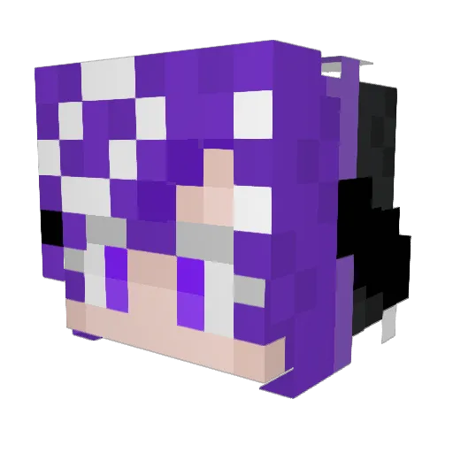asteramberstar Minecraft avatar head, 3D render