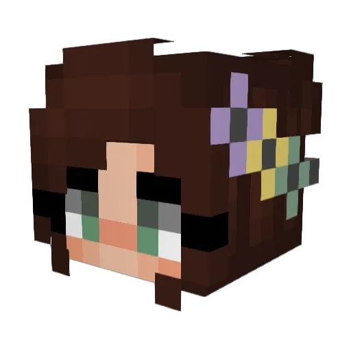 asterin11 Minecraft avatar head, 3D render