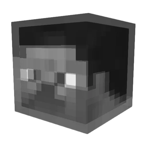 asterisk9q Minecraft avatar head, 3D render