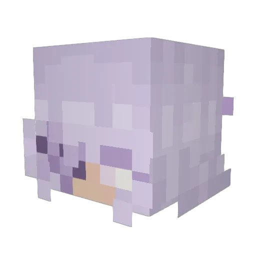 asterisk_0 Minecraft avatar head, 3D render