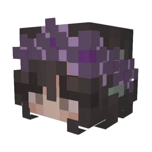 asterixiia Minecraft avatar head, 3D render