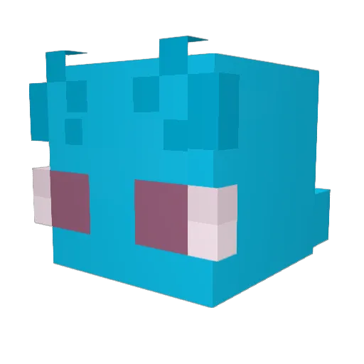 asterscene Minecraft avatar head, 3D render