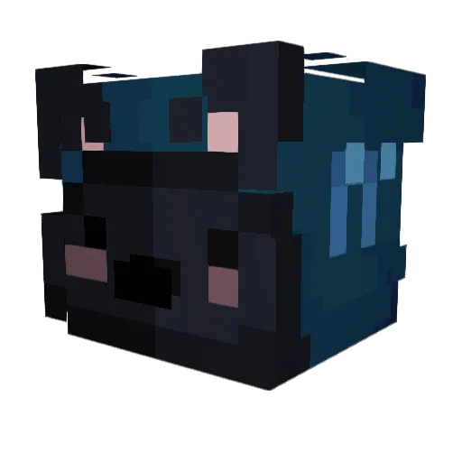 asterstrike Minecraft avatar head, 3D render