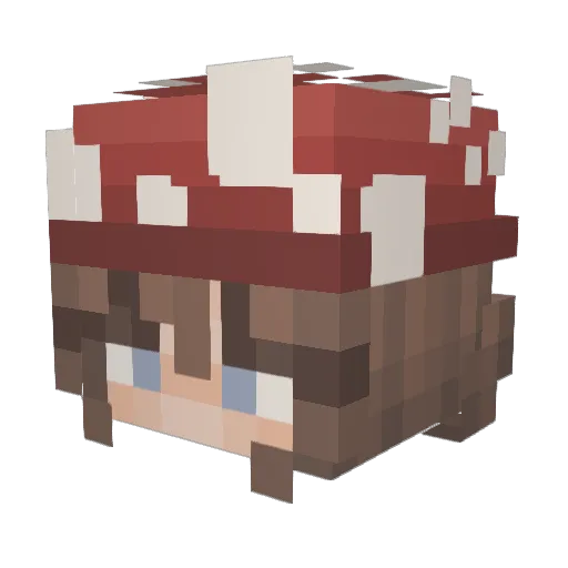 astherals Minecraft avatar head, 3D render