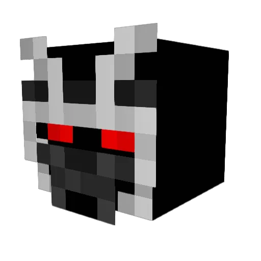 astinenza Minecraft avatar head, 3D render