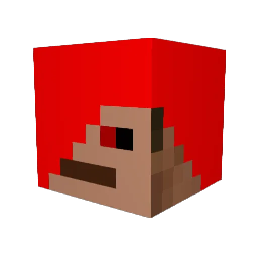 astinray1 Minecraft avatar head, 3D render