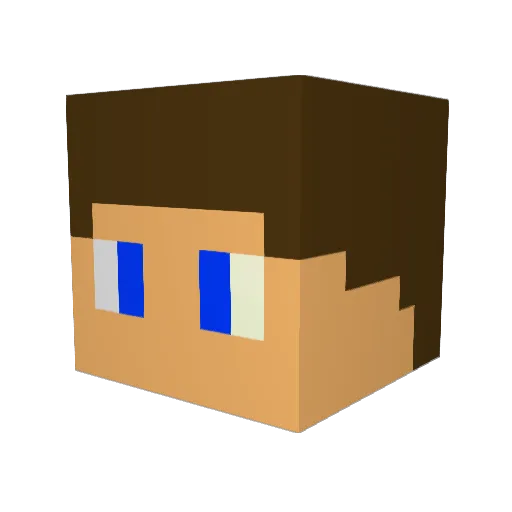 aston466 Minecraft avatar head, 3D render