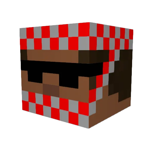 astoorh Minecraft avatar head, 3D render