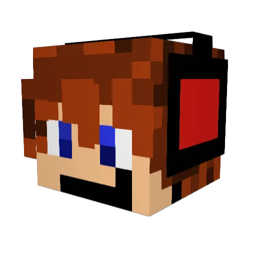 astrabit Minecraft avatar head, 3D render