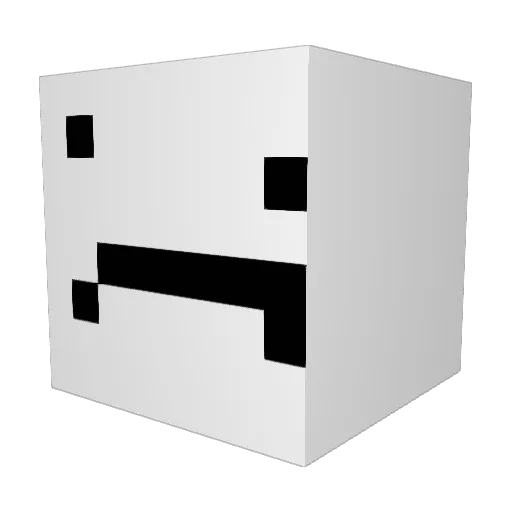 astradt Minecraft avatar head, 3D render