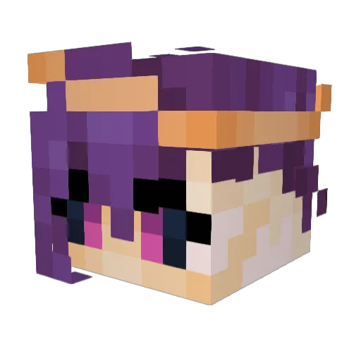 astralaris Minecraft avatar head, 3D render