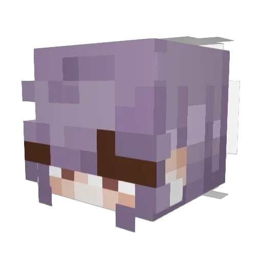 astralites Minecraft avatar head, 3D render