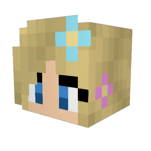 astrange1 Minecraft avatar head, 3D render
