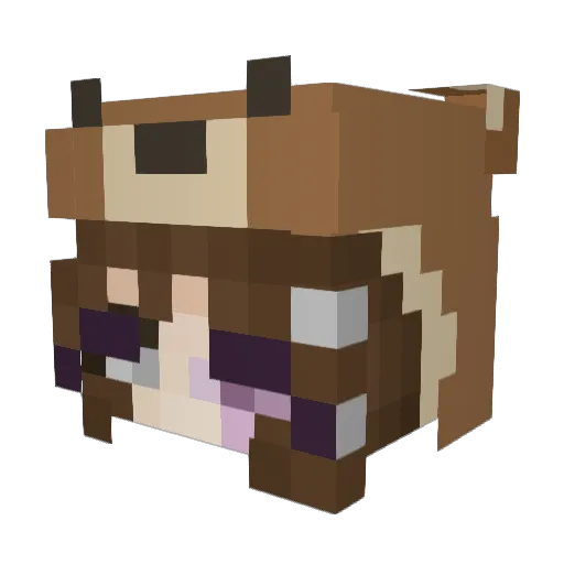 astrilain Minecraft avatar head, 3D render