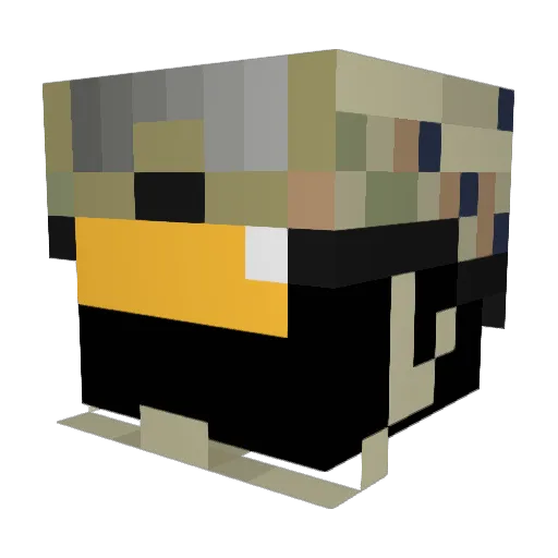 astro_tec_ Minecraft avatar head, 3D render