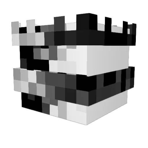 astroair Minecraft avatar head, 3D render