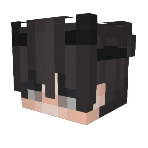 astroash Minecraft avatar head, 3D render