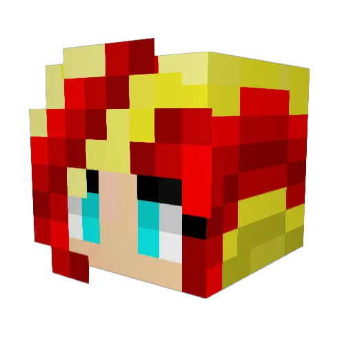 astroboy2k Minecraft avatar head, 3D render