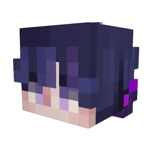 astroey Minecraft avatar head, 3D render