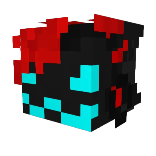 astrogalaxproto Minecraft avatar head, 3D render