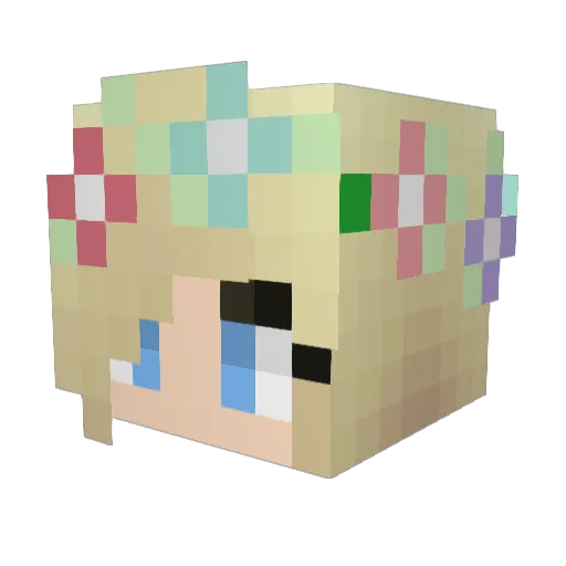 astrojacket Minecraft avatar head, 3D render