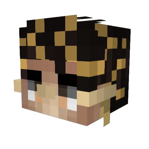 astrolxvr Minecraft avatar head, 3D render