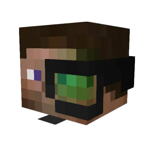 astromachine99 Minecraft avatar head, 3D render