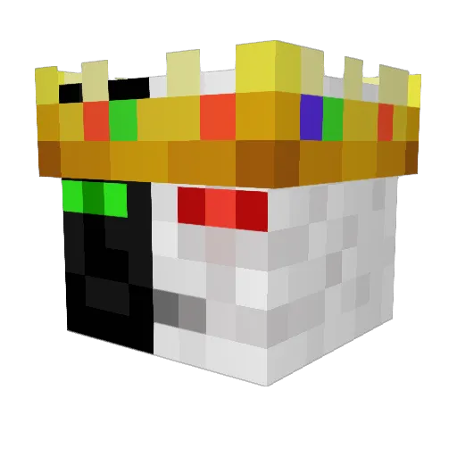 astromiko Minecraft avatar head, 3D render