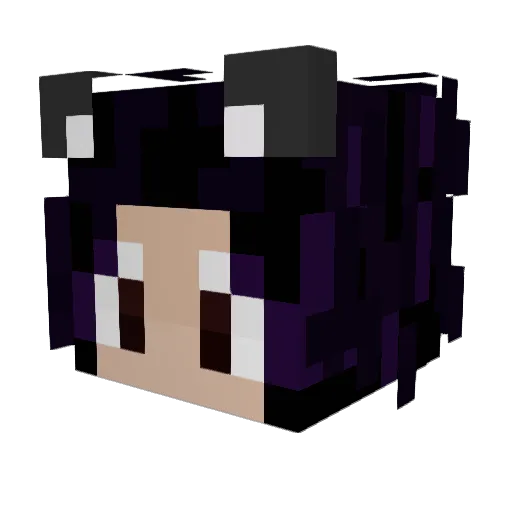 astronomeep Minecraft avatar head, 3D render