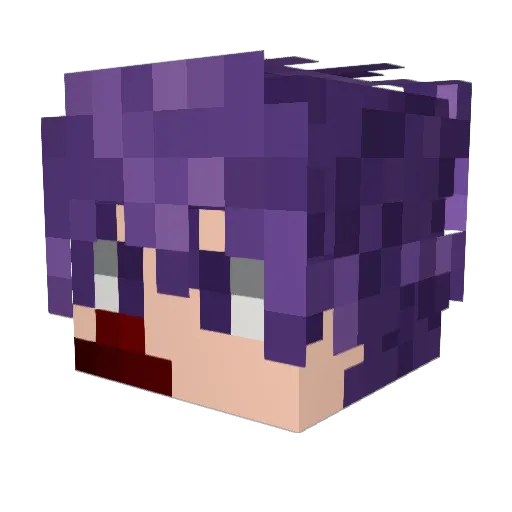 astropalaze Minecraft avatar head, 3D render