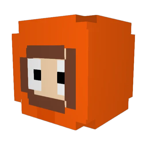 astropology_ Minecraft avatar head, 3D render