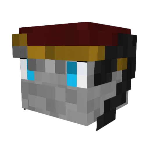 astrora_draconi Minecraft avatar head, 3D render