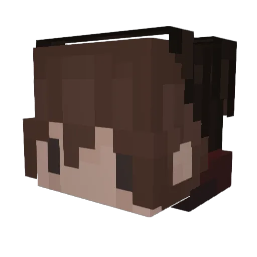 astrorott Minecraft avatar head, 3D render