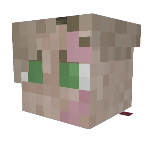 astroskee Minecraft avatar head, 3D render