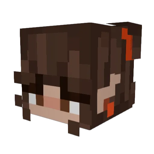 astrovamps Minecraft avatar head, 3D render