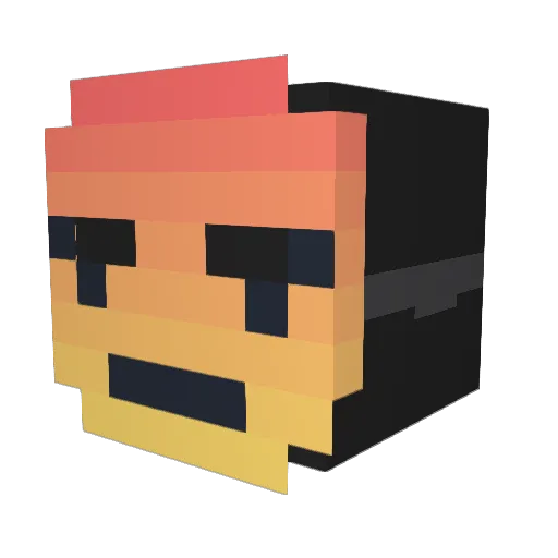 asttrobott Minecraft avatar head, 3D render