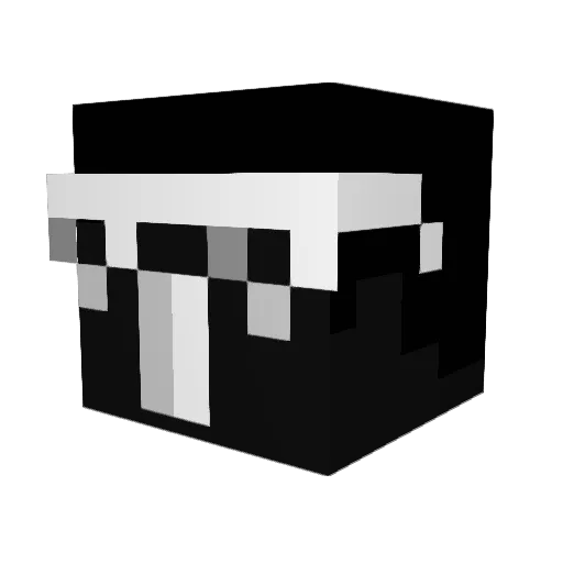 astuteone Minecraft avatar head, 3D render