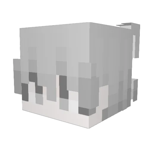 astxo Minecraft avatar head, 3D render