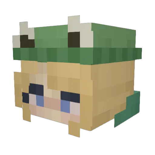 astxroiid Minecraft avatar head, 3D render