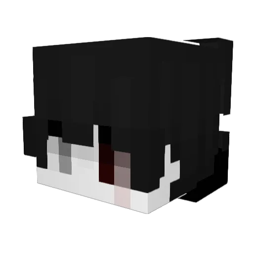 asueto Minecraft avatar head, 3D render